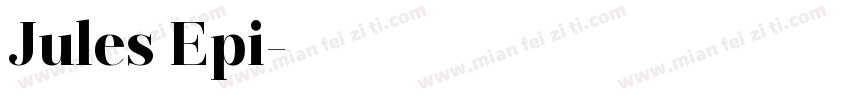 Jules Epi字体转换